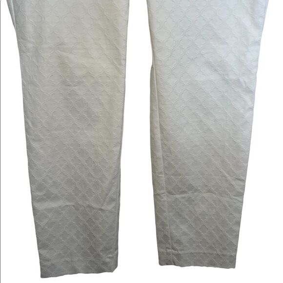 Lilly Pulitzer Resort White 29" Kelly Textured Ankle Length Skinny Pants - Picture 6 of 11